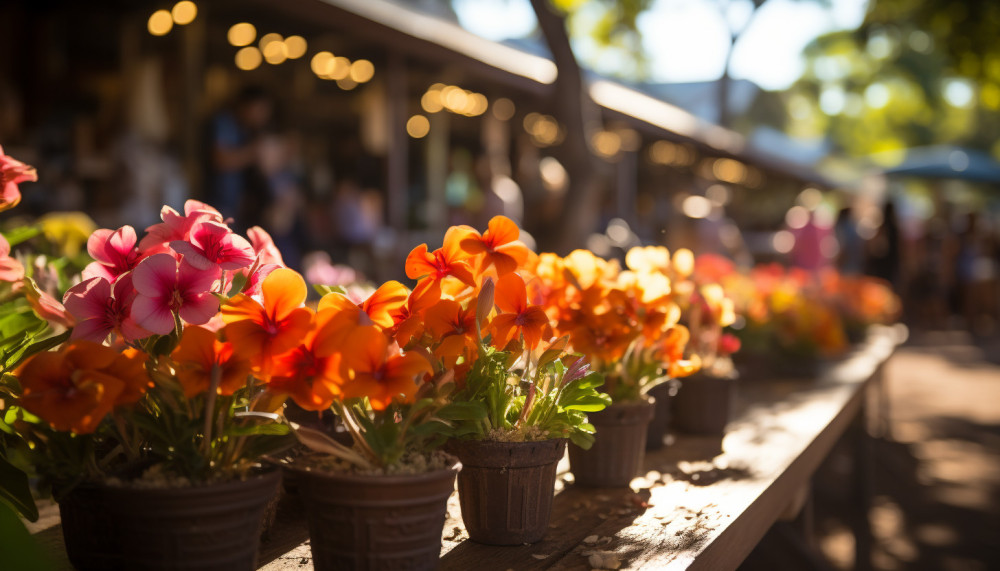 Divers - A la découverte du marché des fleurs de l'île
